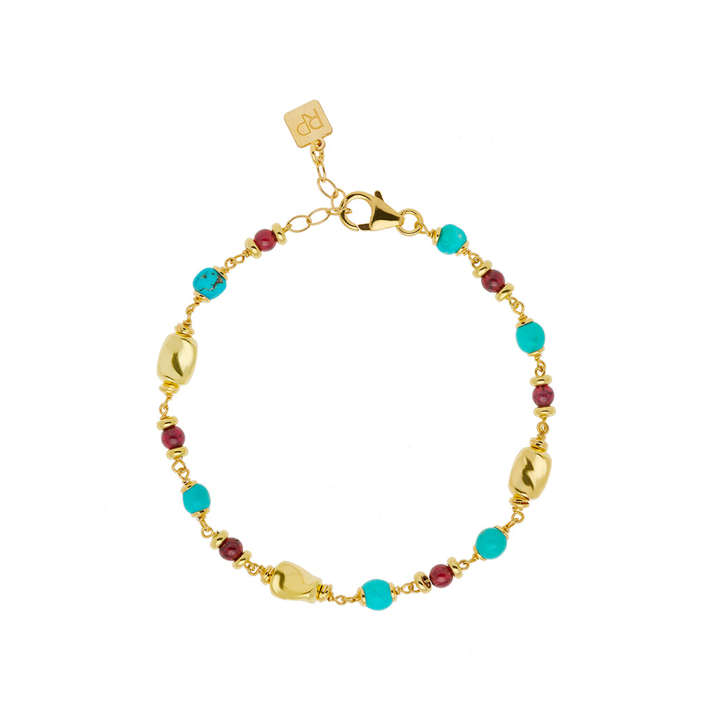 Bracciale Turquoise & Garnet