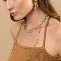 Girocollo Turquoise & Garnet